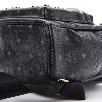 MCM Visetos Studded Small Stark M Backpack Black 7 of 9