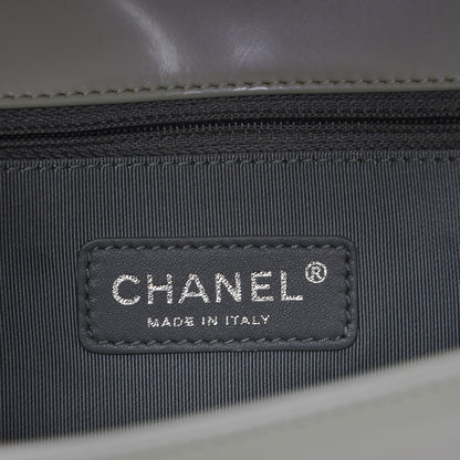 Chanel Glazed Calfskin Large Boy Flap White 6 of 12