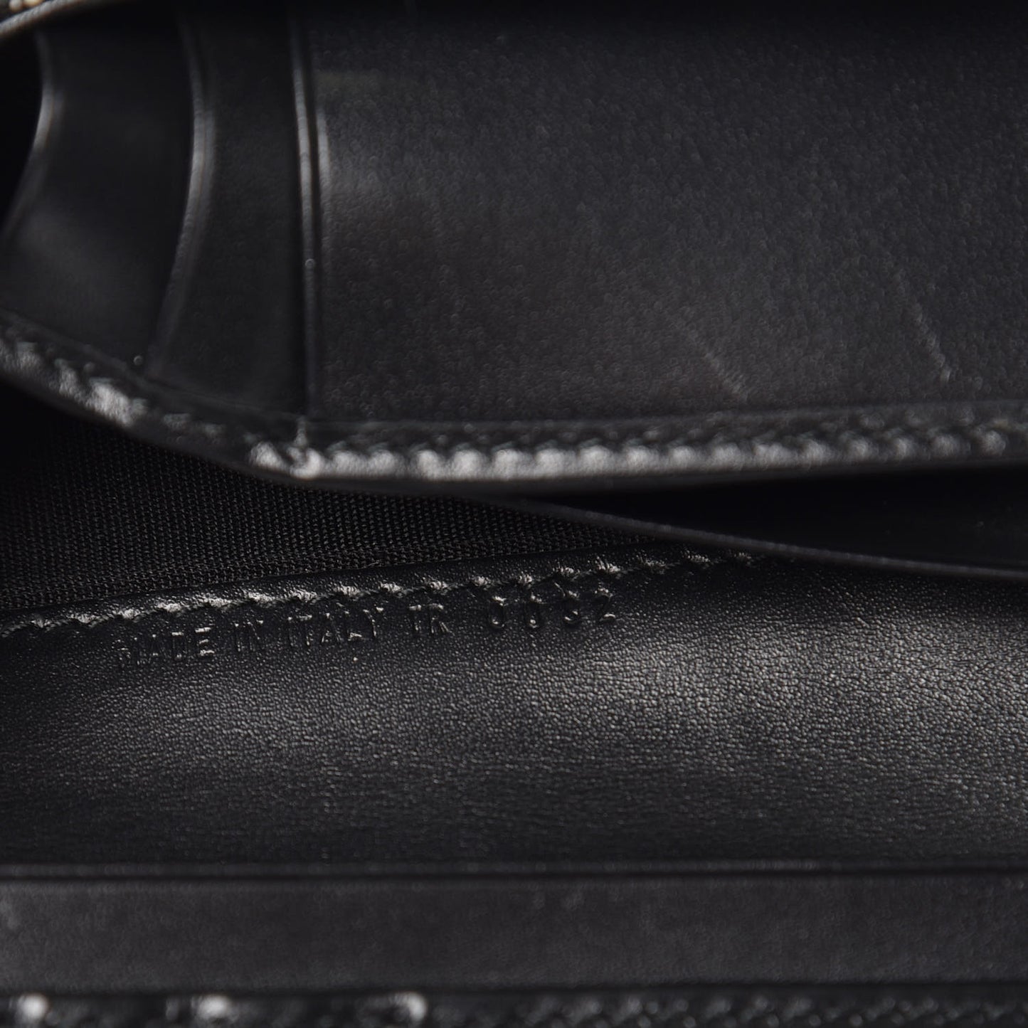 Monogram Dior Saddle Wallet Black