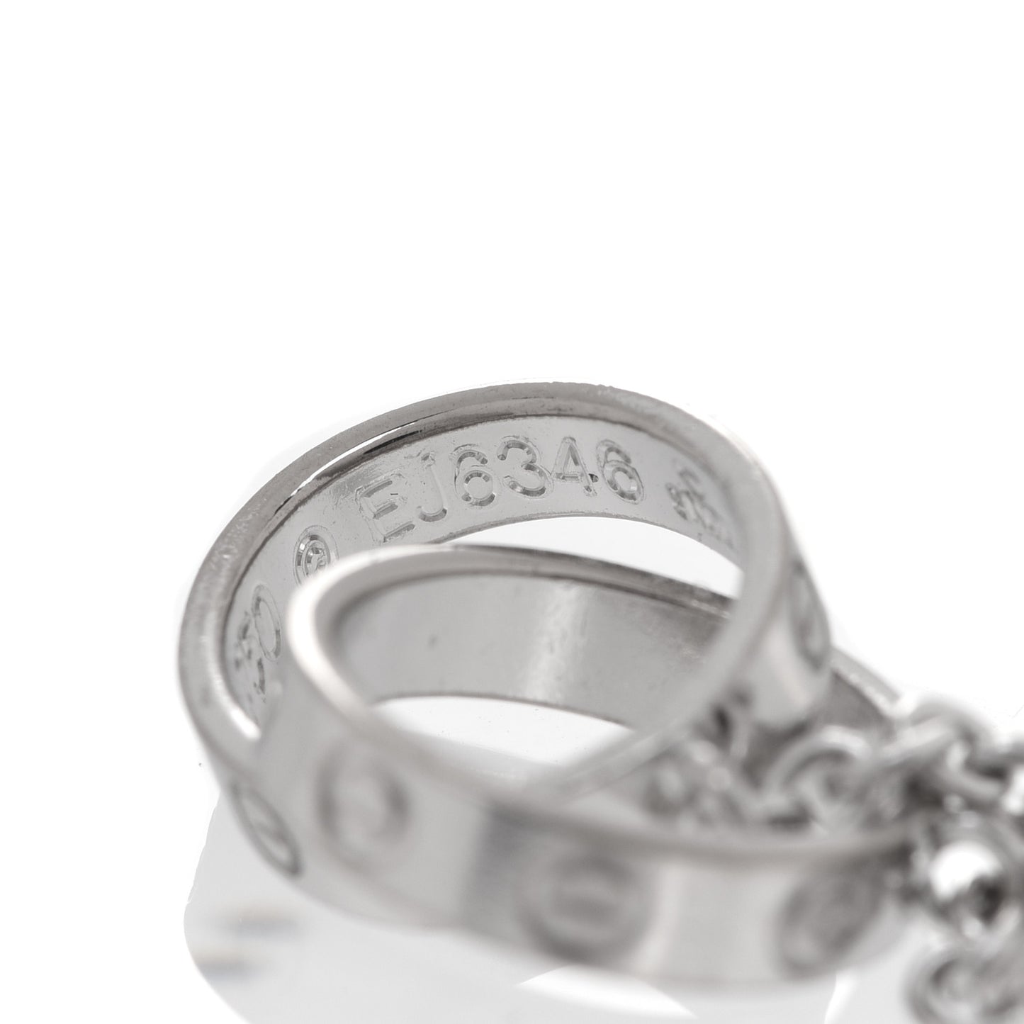 18K White Gold Interlocking LOVE Bracelet