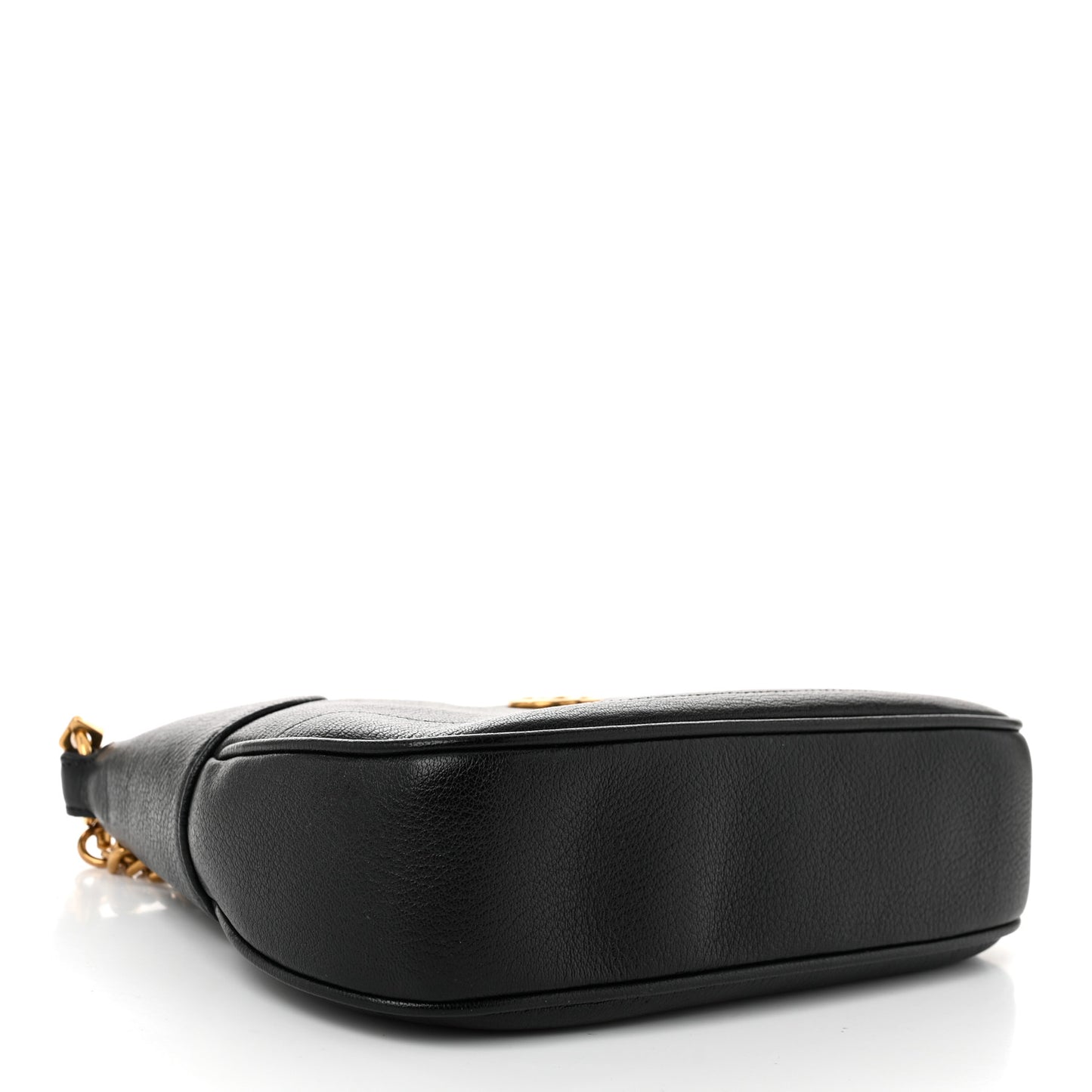 Goatskin Small Aphrodite Shoulder Bag Black