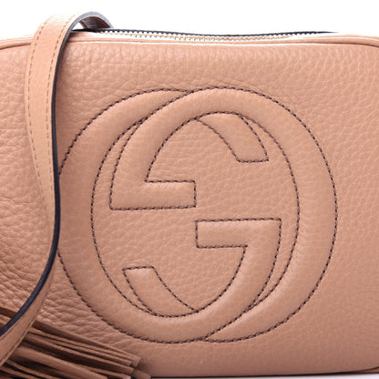 Gucci Pebbled Calfskin Small Soho Disco Bag Rose Beige 10 of 11