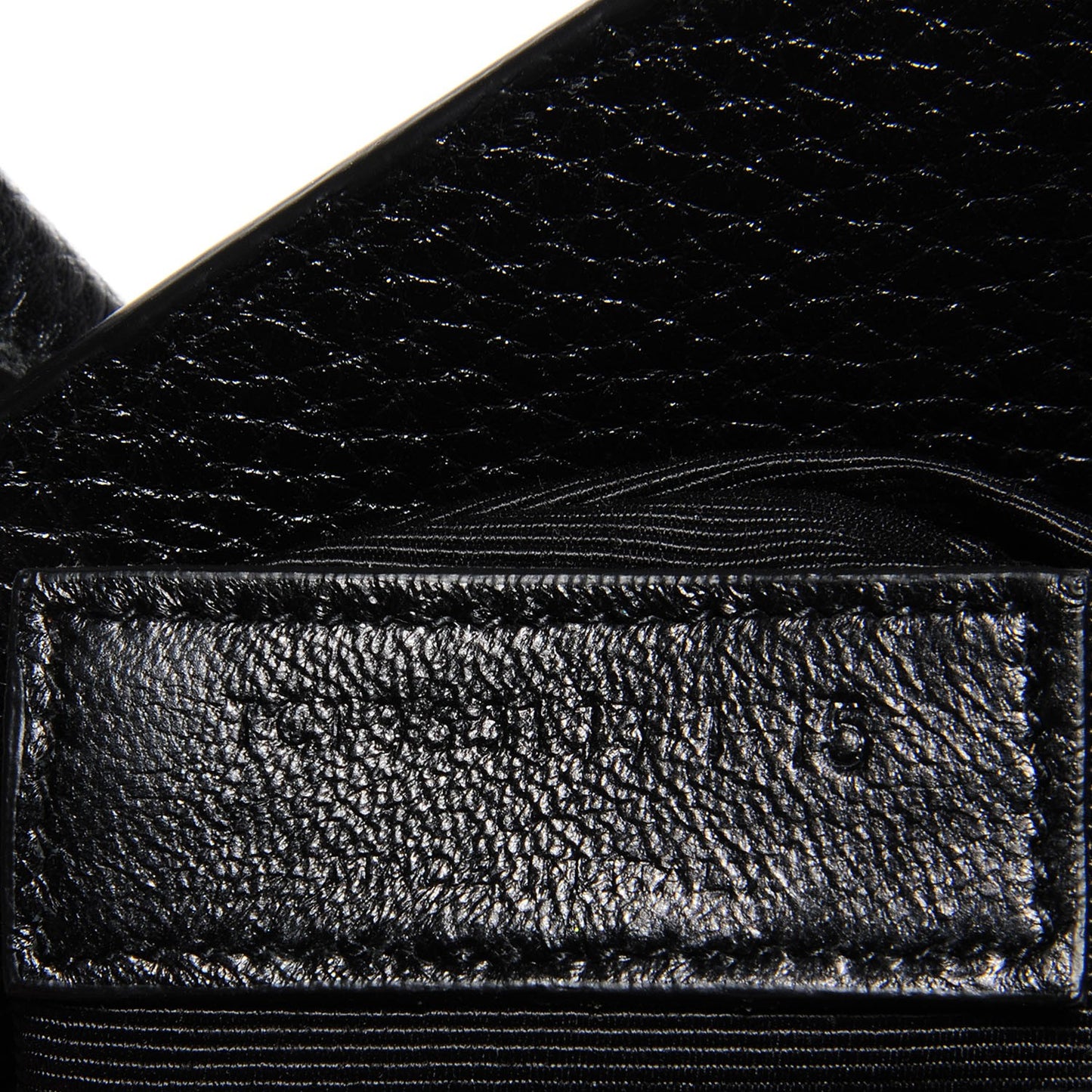 Grained Calfskin Small Sac De Jour Black