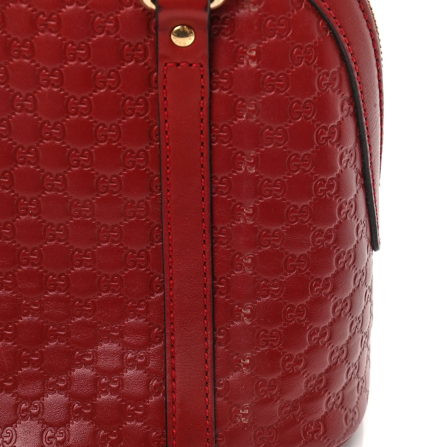 Soft Microguccissima Mini Dome Bag Rosso