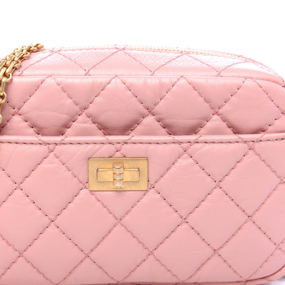 Chanel Aged Calfskin Quilted Mini Reissue Camera Case Pink 9 of 10