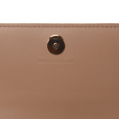 Burberry Haymarket Check Henley Wallet On Chain Mid Camel 6 of 10