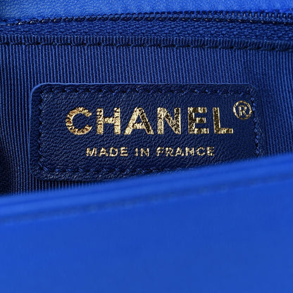 Chanel Lambskin Quilted New Medium Boy Flap Blue 5 of 8