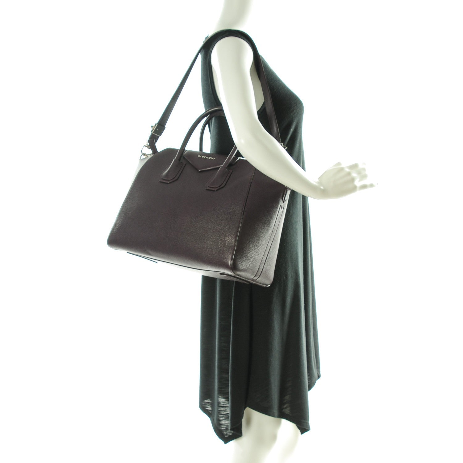 Givenchy Sugar Goatskin Medium Antigona Aubergine 2 of 7