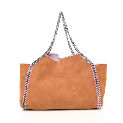 Stella McCartney Shaggy Deer Falabella Reversible Tote Brown Pink 1 of 15
