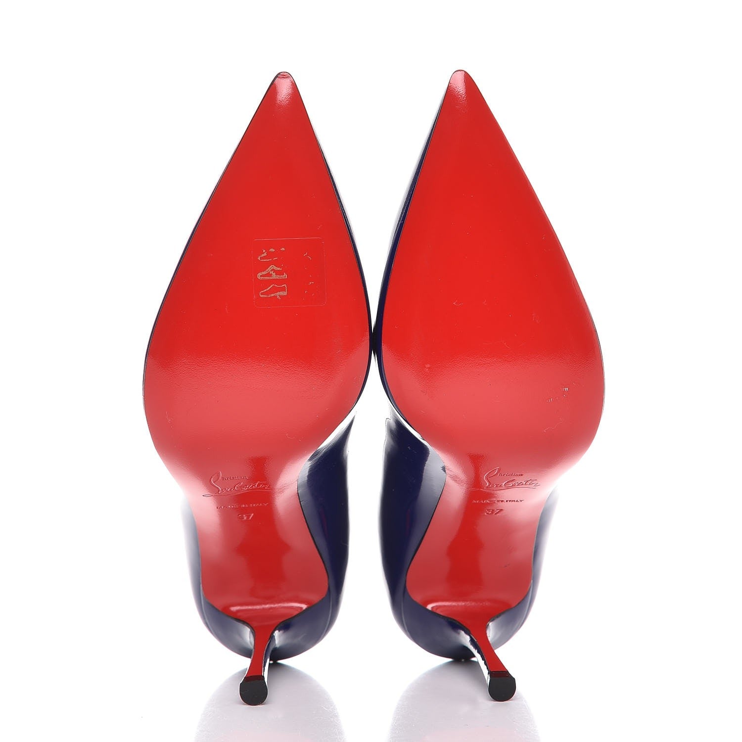 Christian Louboutin Patent Decoltish 85 Pumps 37 Purple Pop 5 of 7