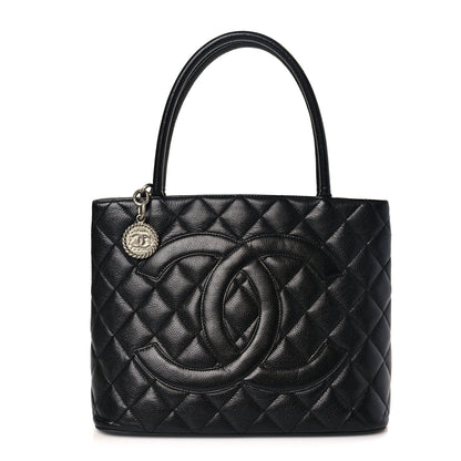 Chanel Caviar Quilted Medallion Tote Black 1 of 10