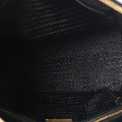 Prada Tessuto Nylon Soft Calf Shopping Tote Black 9 of 17