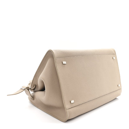 The Row Matte Grained Calfskin Soft Margaux 15 Dark Taupe Dark Taupe 3 of 8