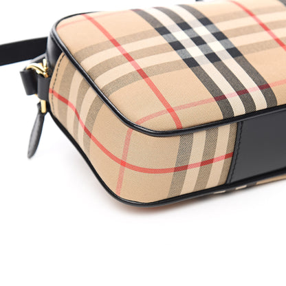 Burberry Vintage Check Calfskin Small Camera Bag Archive Beige 7 of 8