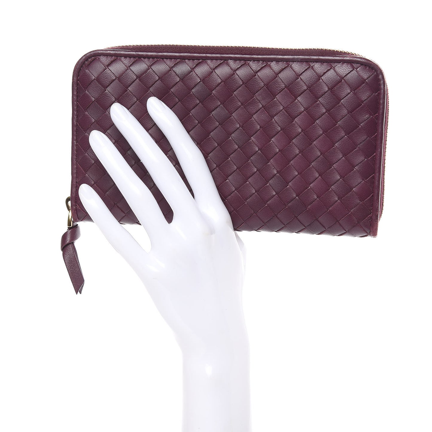 Nappa Intrecciato Zip Around Wallet Opera