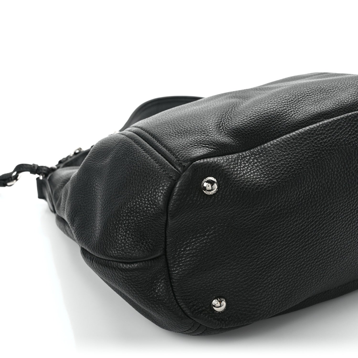 Prada Vitello Phenix Hobo Black 11 of 12