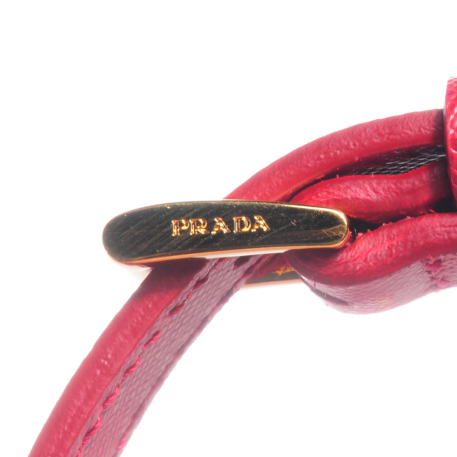 Prada Saffiano Lux Bowler Fuoco 11 of 15