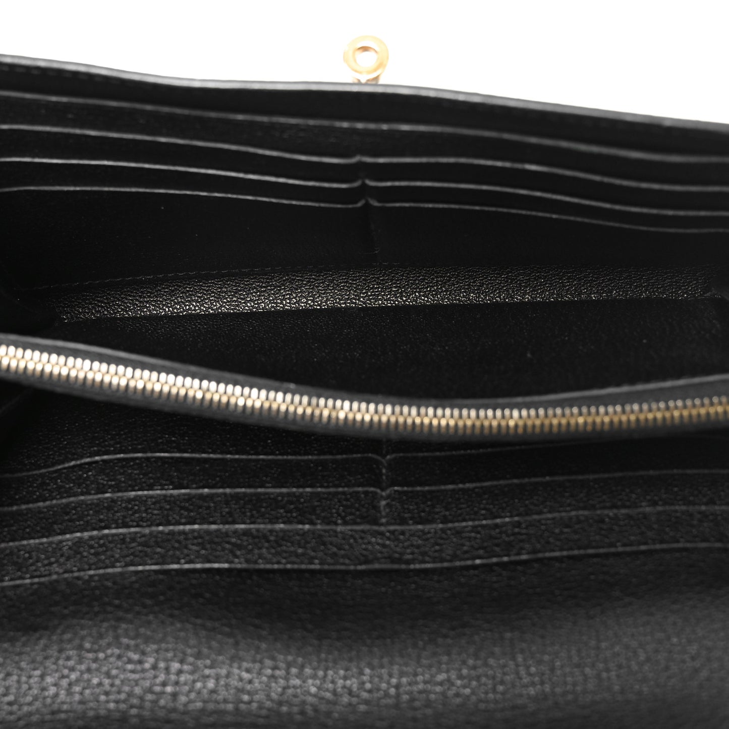 Chevre Mysore Kelly Longue Wallet Black