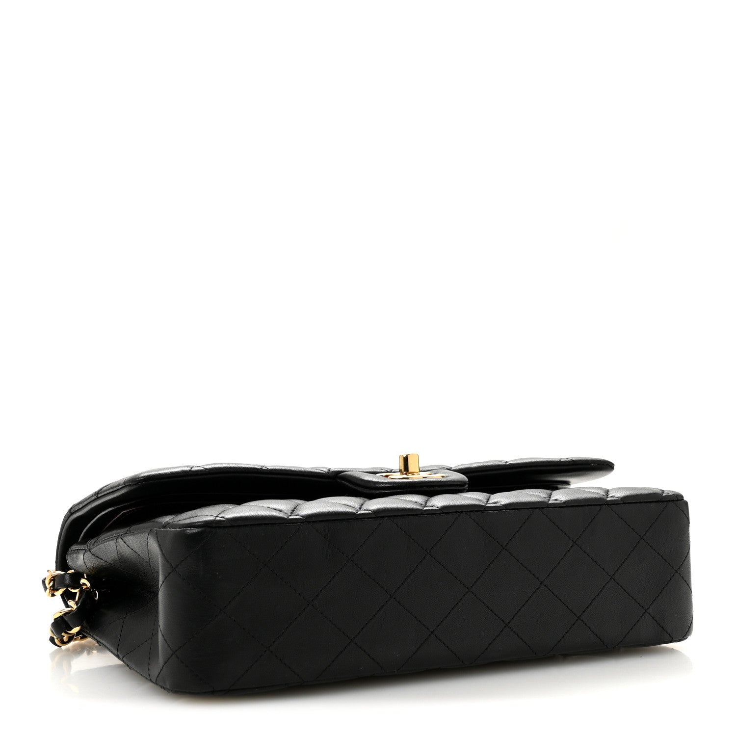 Chanel Lambskin Quilted Medium Double Flap Black 4 of 13