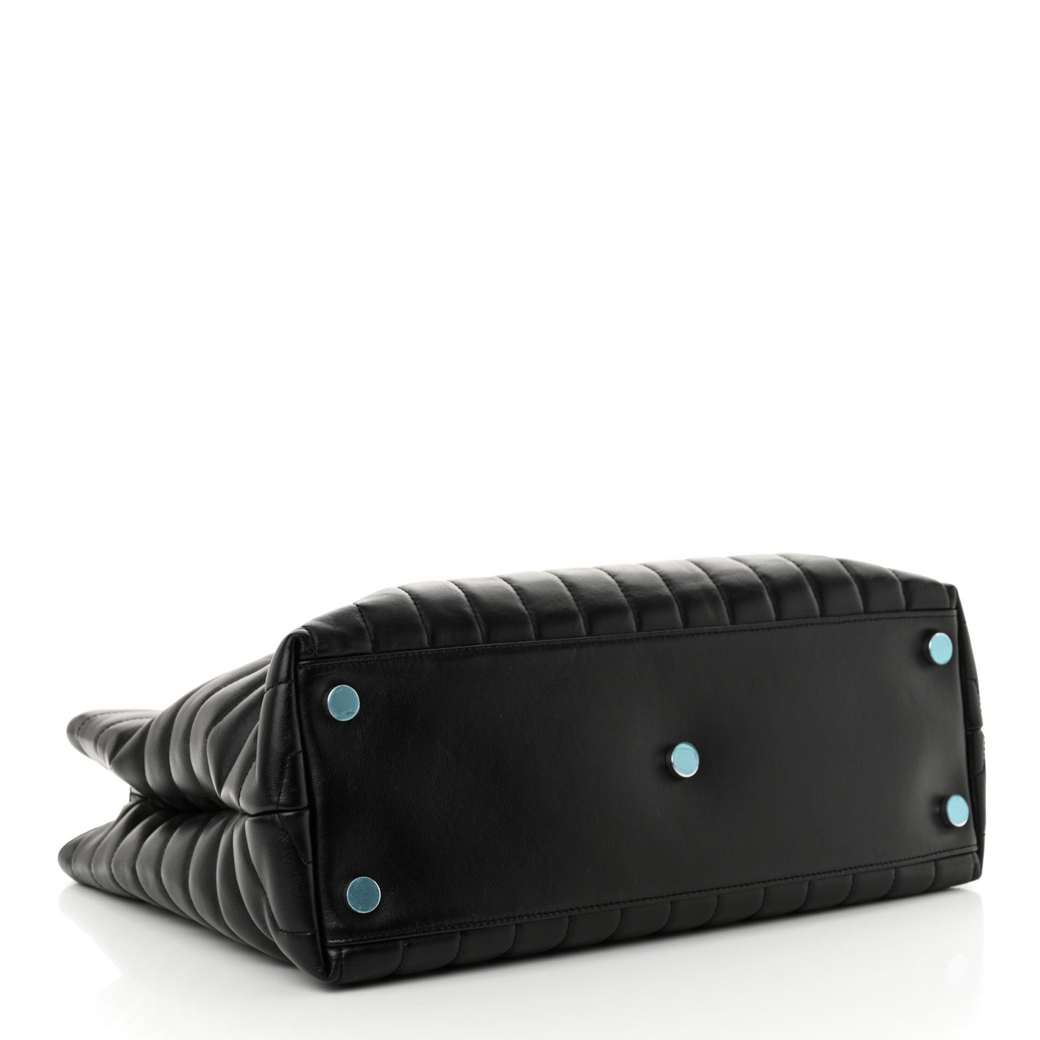 Saint Laurent Calfskin Y Quilted Monogram Large Loulou Shopper Black 4 of 13