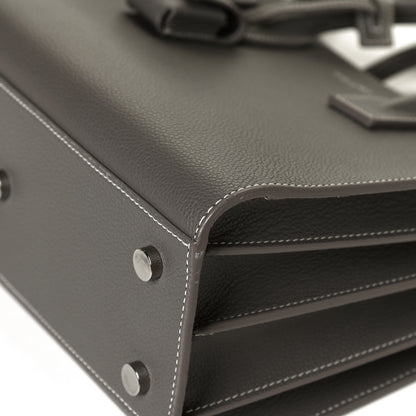 Saint Laurent Grained Calfskin Small Sac De Jour Fog 13 of 13