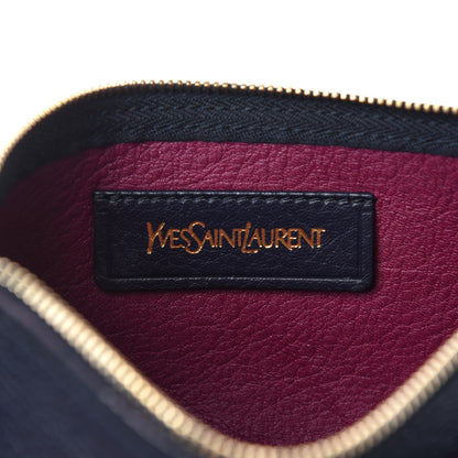 Saint Laurent Calfskin Large Neo Double Reversible Tote Navy 12 of 22