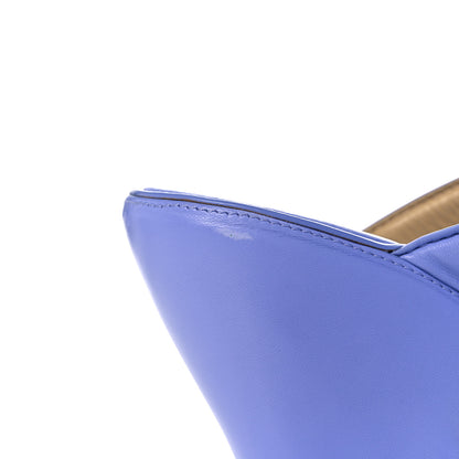 Bottega Veneta Nappa Slide Platform 115 Wedge Sandals 39.5 Periwinkle 8 of 16