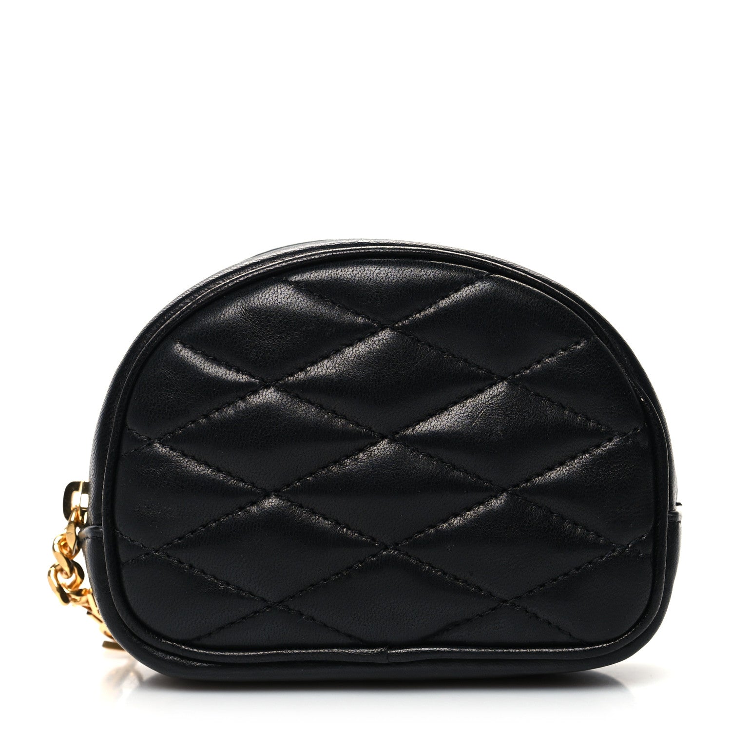 Saint Laurent Lambskin Quilted Lolita Cosmetic Pouch Black 1 of 9