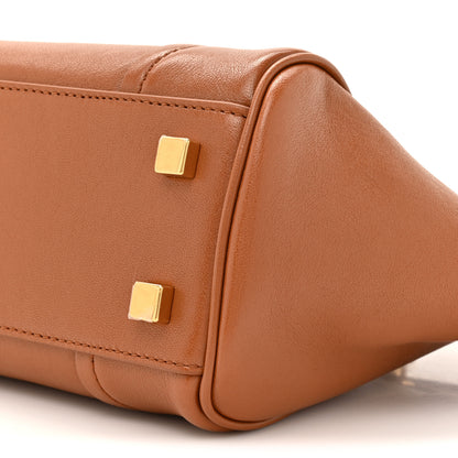 Celine Supple Shiny Lambskin Small New Luggage Soft Tan 8 of 9