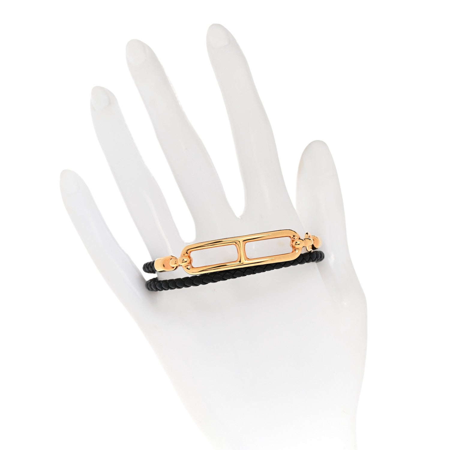 Hermes Swift Roulis Double Tour Bracelet Black 2 of 5