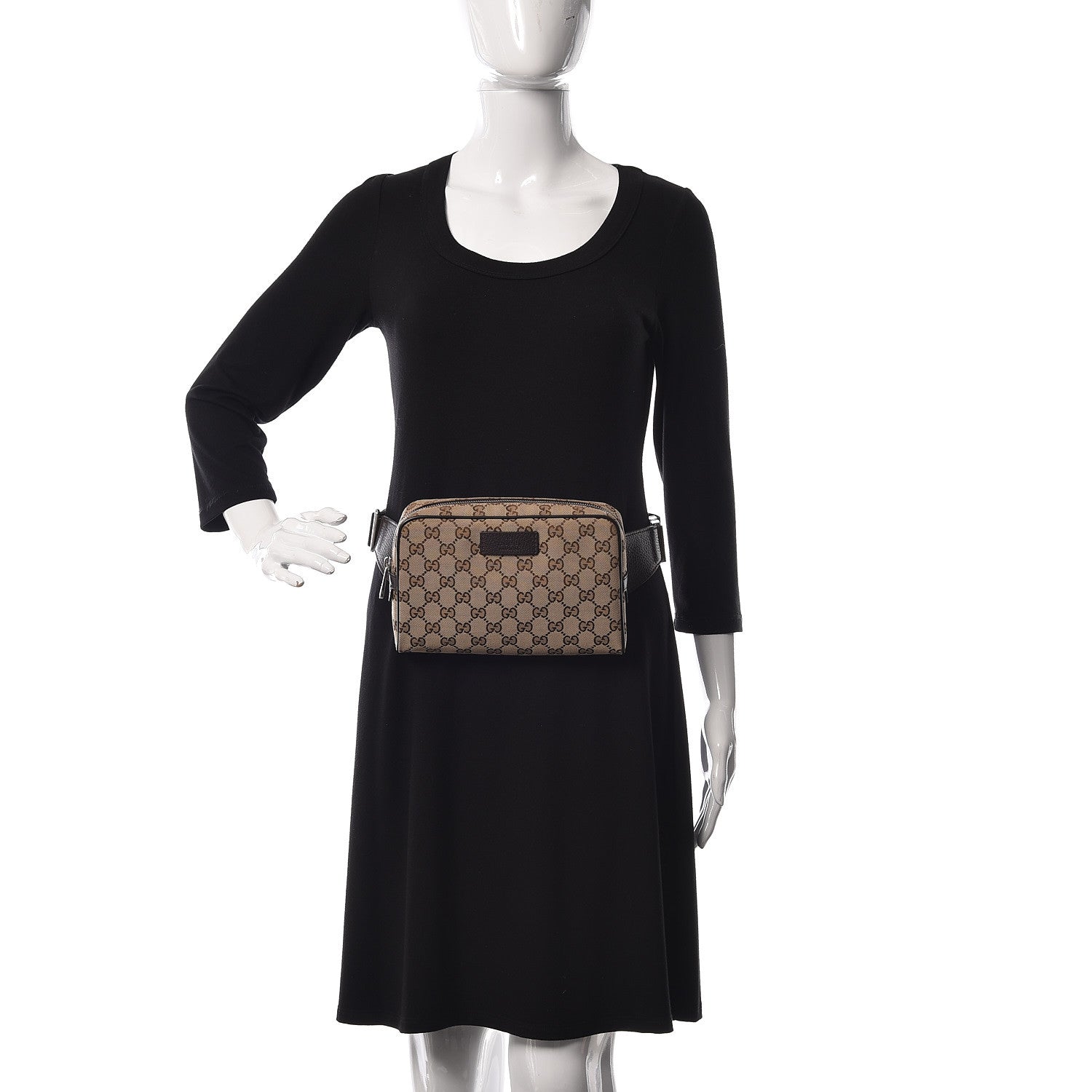 Gucci Monogram Belt Bag Dark Brown 2 of 10