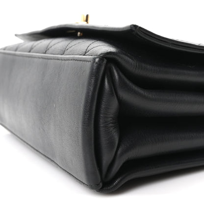 Chanel Calfskin Stitched Large Flap Black 10 of 10