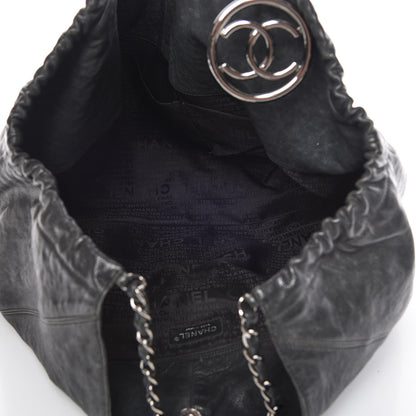 Chanel Distressed Caviar XL Coco Cabas Black 6 of 18