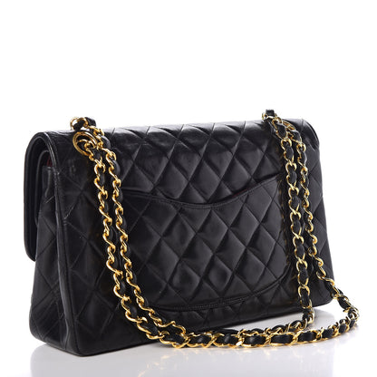 Chanel Lambskin Quilted Medium Double Flap Black 3 of 8