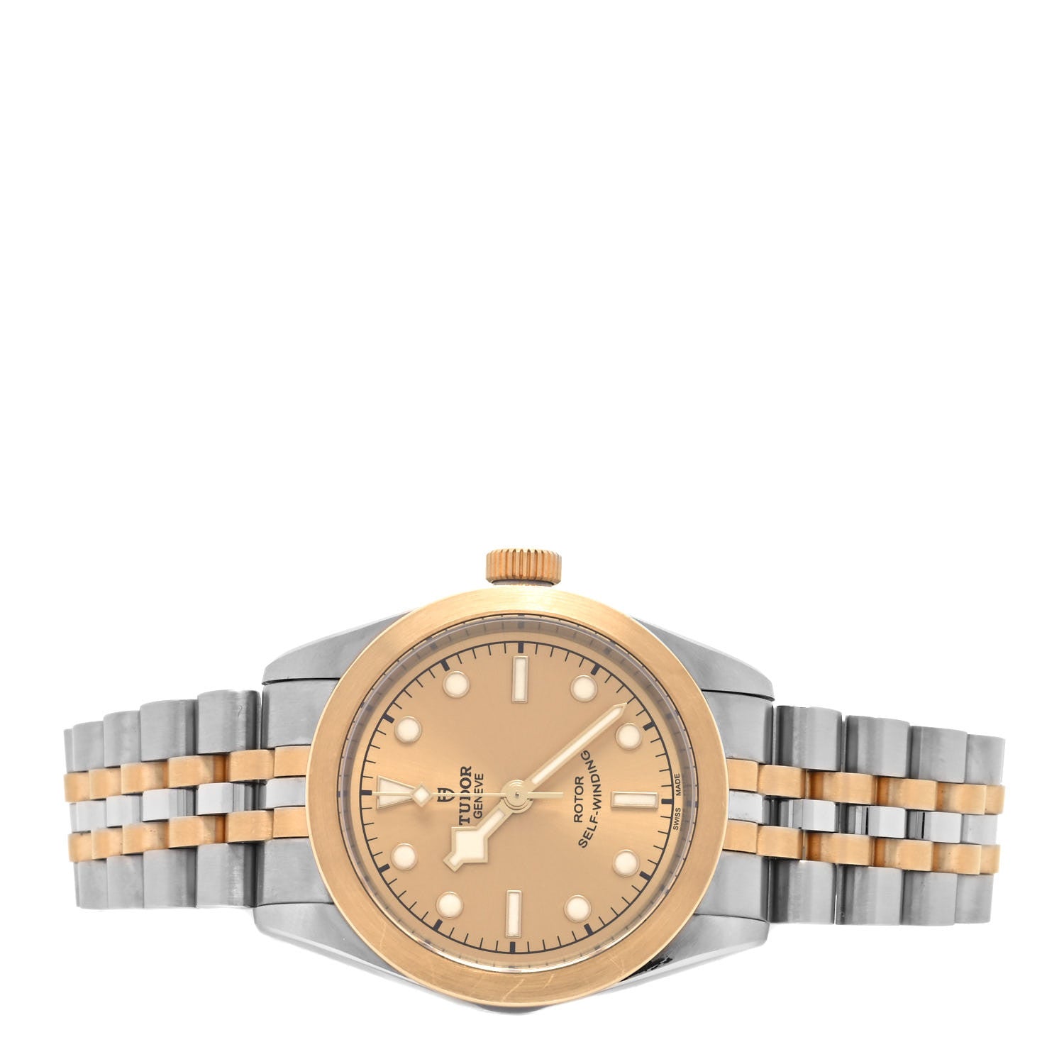 TUDOR Stainless Steel 18K Yellow Gold 32mm Black Bay Automatic Watch Champagne 79583 2 of 5