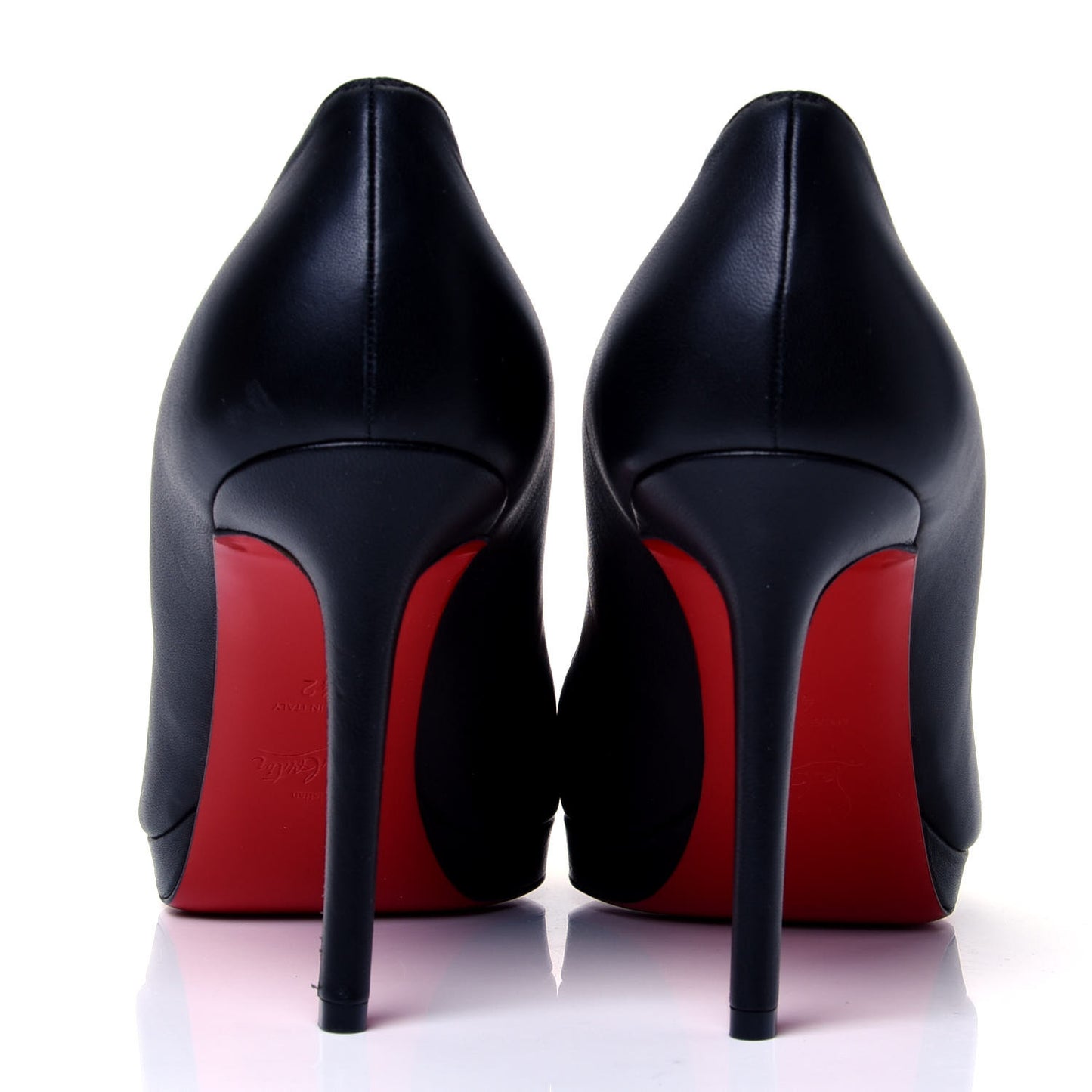 Shiny Nappa Pigalle Plato 100 Pumps 42 Black