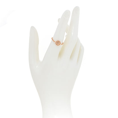 Christian Dior 18K Rose Gold Diamond Pink Opal Rose Des Vents Ring 53 6.25 2 of 5