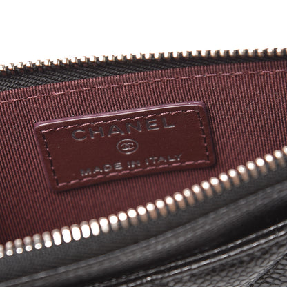 Chanel Caviar Quilted Classic Zip Pouch Black 6 of 8
