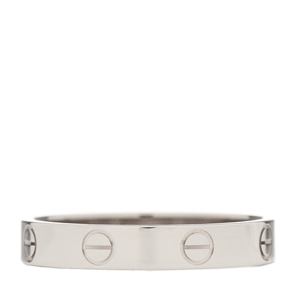 Cartier 18K White Gold 3.5mm LOVE Wedding Band Ring 59 8.75 4 of 5