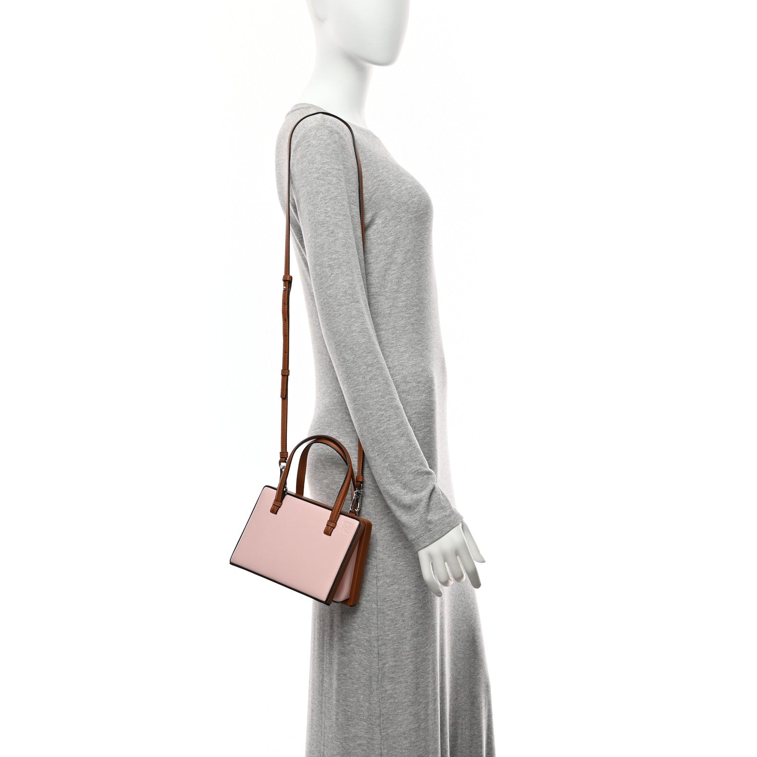 Loewe Calfskin Small Postal Bag Pastel Pink Tan 2 of 10
