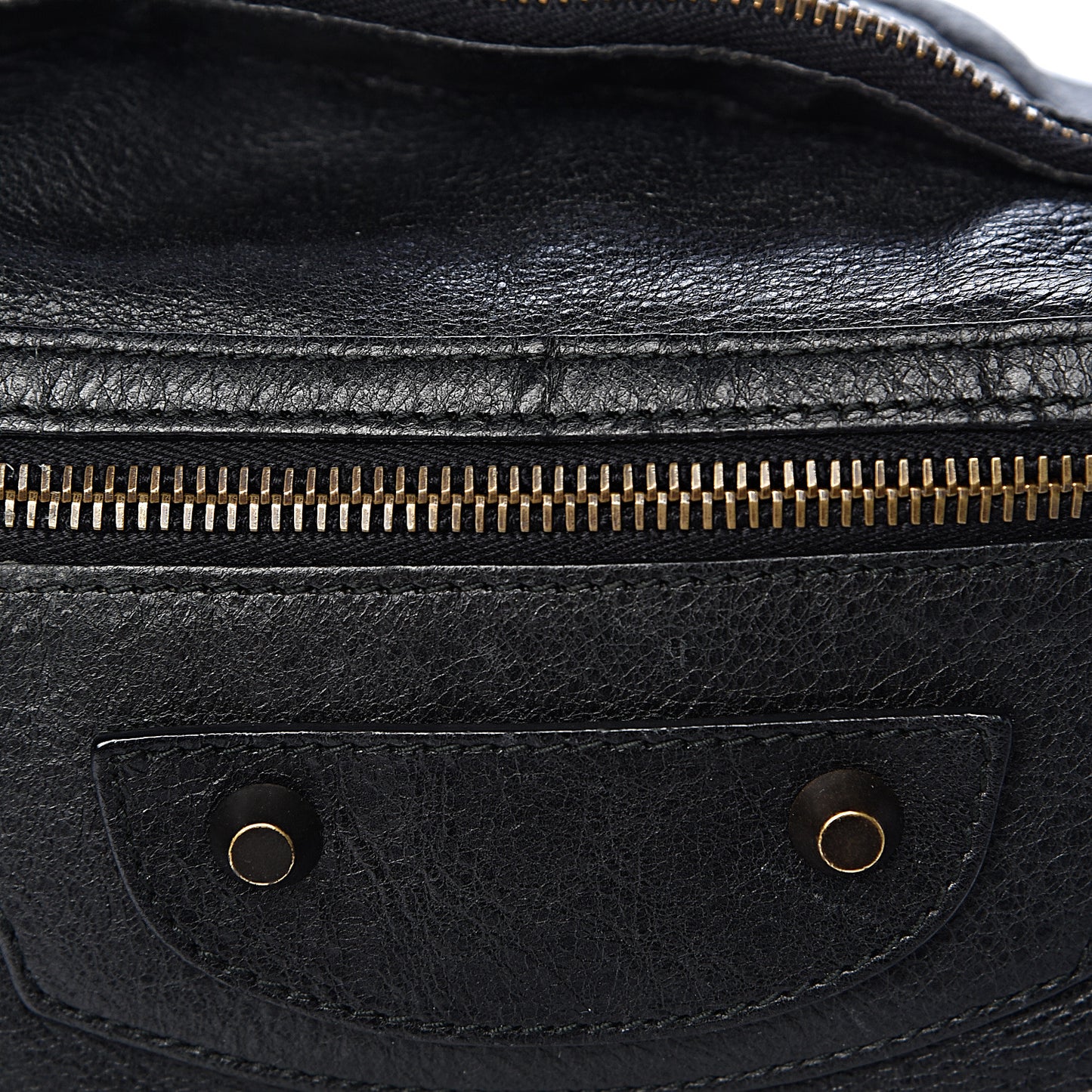 Agneau Classic Hardware Day Hobo Black