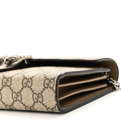 Gucci GG Supreme Monogram Mini Dionysus Chain Wallet Beige Taupe 10 of 11