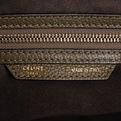 Celine Drummed Calfskin Mini Luggage Jungle 7 of 8