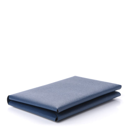 Hermes Epsom Calvi Pouch Bleu Agate Black 5 of 10