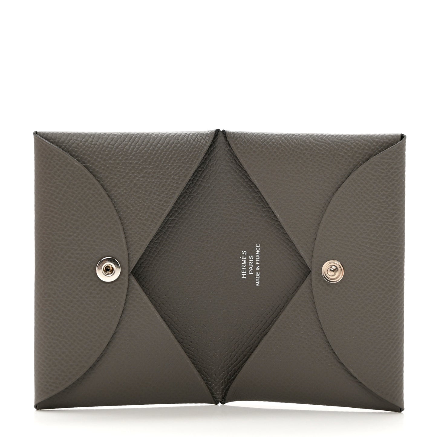 Epsom Calvi Card Case Gris Meyer