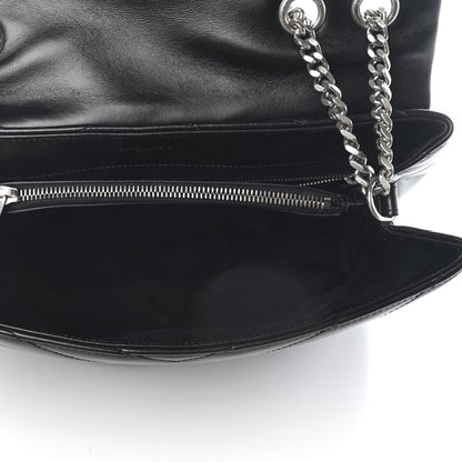 Saint Laurent Calfskin Y Quilted Monogram Medium Loulou Chain Satchel Black 5 of 8
