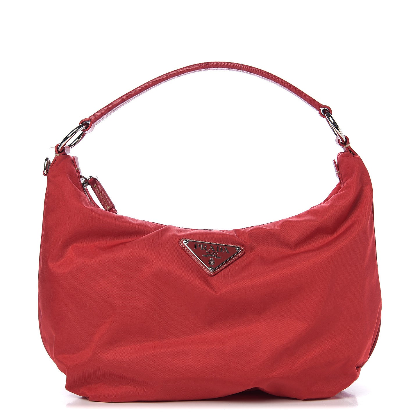 Tessuto Nylon Sport Shoulder Bag Rosso
