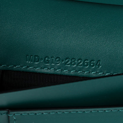 Bulgari Calfskin Serpenti Forever Wallet Black Emerald Green 7 of 10