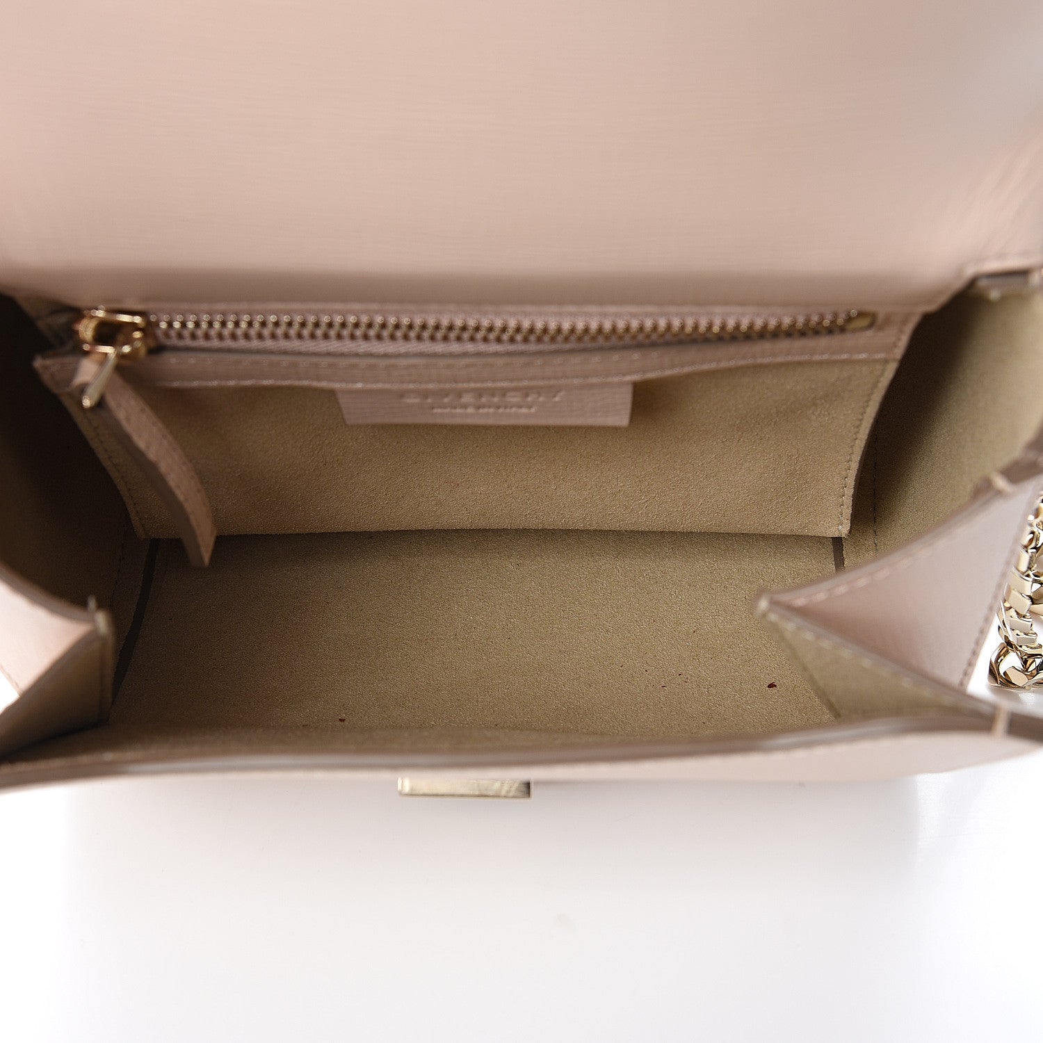 Givenchy Textured Calfskin Mini Pandora Box Chain Crossbody Bag Nude Pink 4 of 9