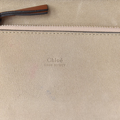 Chloe Suede Calfskin Medium Faye Shoulder Bag Tobacco 8 of 11